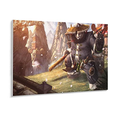 PAWCA Holzpuzzle, 1000-teiliges Puzzle für Erwachsene und Kinder ab 8 Jahren, World of Warcraft, Realistisch, 29.52 x 19.68 Zoll, 1 Set, 1000 Teile, 1 Puzzle, 1000 Stück, Mit Poster, 360543031 von PAWCA
