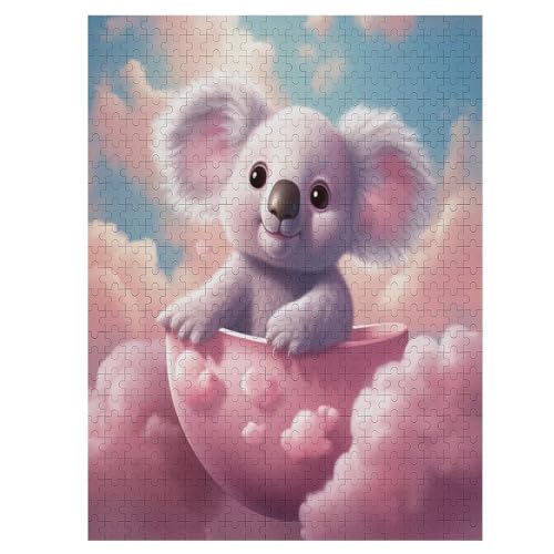 500-teiliges Puzzles, Koala -Puzzle Für Erwachsene Kinder,Holzbrettpuzzle,Erwachsenenpuzzles,Geschenke （55×41cm） von PAZZK