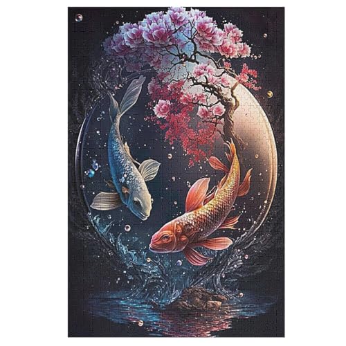 Fisch-Puzzle Für Erwachsene, 1000-teilige Puzzles Für Teenager Und Kinder, Kreative Puzzles Für Die Familie, Herausfordernde Spiele, Spielzeug, Geschenke （78×53cm） von PAZZK