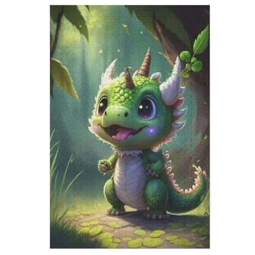 Flugsaurier Puzzle Für Erwachsene 1000 Teile Premium 100% Recyceltes Brett Zum Lernen, Lernspielzeug, Familienspiele Kinder Holzpuzzle （78×53cm） von PAZZK