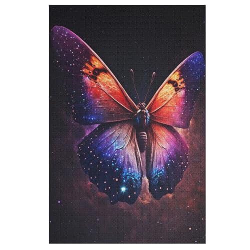Puzzle Für Erwachsene, Schmetterling, 1000 Puzzleteile Für Kinder, Holzpuzzles, Geeignet Für Erwachsene, Lernspiel, Herausforderungsspielzeug （78×53cm） von PAZZK