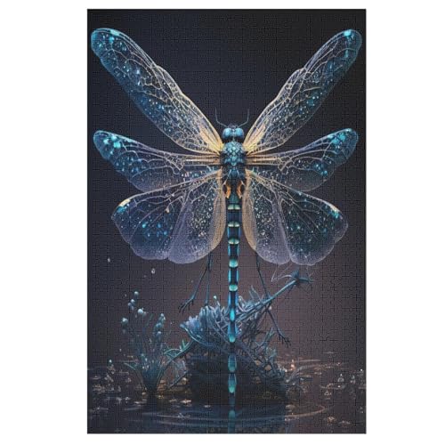 Puzzles Für Erwachsene, Libelle, 1000-teilige Puzzles Für Erwachsene Und Kinder Ab 12 Jahren, Holzpuzzles Für Die Heimdekoration, （78×53cm） von PAZZK