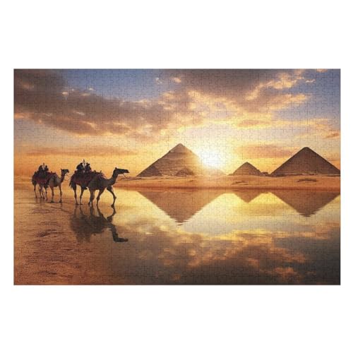 Puzzles Für Erwachsene 1000 Teiliges Animal Kamel Puzzles Für Erwachsene Holzbrettpuzzles Denksportaufgaben Für Erwachsene （75×50cm） von PAZZK