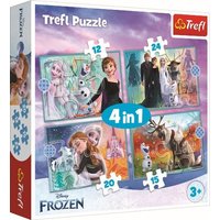 4 in 1 Puzzle 12,15, 20, 24 Teile Frozen von PBS Deutschland GmbH & Co.KG
