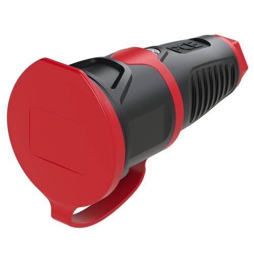 PCE 2511-src Schutzkontaktkupplung Gummi, Kunststoff 230V Schwarz, Rot IP54 von PCE
