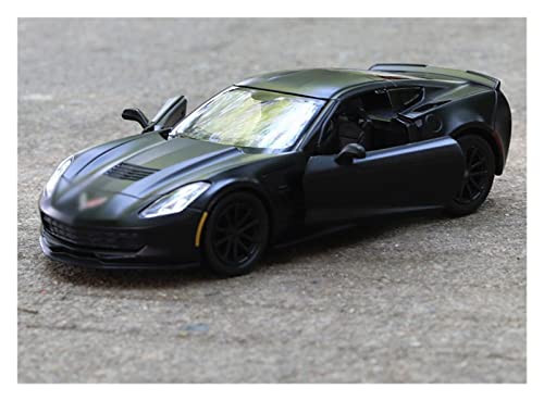 PCTHMLL Modellauto Für Corvette C7 1:36 Druckguss-Automodell Kinderspielzeug Auto-Sammlungsornamente Zurückziehen Spielzeugautos von PCTHMLL