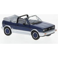 PCX87 0311 1:87 VW Golf I Cabriolet Bel-Air metallic dunkelblau, silber, 1991, von PCX87