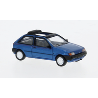 PCX87 0460 1:87 / H0 Ford Fiesta MK III Calypso Faltdach offen metallic blau, 1989 von PCX87