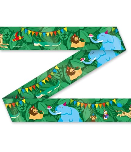 PD-Party - Geburtsatgsdeko für Kinder - Klebeband - Thema Jungle & Tiere - Deko Geburtstag - Party Dekoration - Jungle Deko - Party Deko - Geburtstag Junge & Mädchen - Geburtstags Deko - 12 Meter PD-Party - Geburtsatgsdeko für Kinder - Klebeband - Thema Jungle & Tiere - Deko Geburtstag - Party Dekoration - Jungle Deko - Party Deko - Geburtstag Junge & Mädchen - Geburtstags Deko - 12 Meter von PD-Party