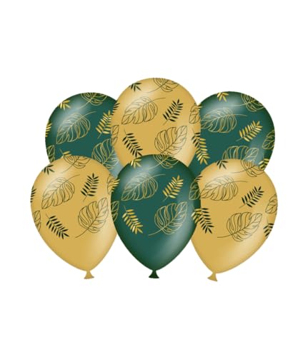PD-Party 7036570 Party Luftballons | Natürliche Rubber (Latex) | Geburtstag Partei Dekoration - Jungle, Pack von 6, Mehrfarbig, 30cm Länge x 30cm Breite x 30cm Höhe von PD-Party