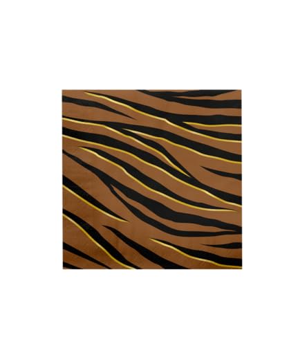 PD-Party 7110003 Glücklich Partei Servietten | Spezielles Thema | Tisch Dekoration – Tiger, Mehrfarben, 16cm Länge x 16cm Breite x 0.1cm Höhe PD-Party 7110003 Glücklich Partei Servietten | Spezielles Thema | Tisch Dekoration – Tiger, Mehrfarben, 16cm Länge x 16cm Breite x 0.1cm Höhe von PD-Party