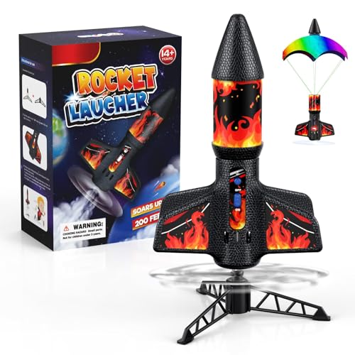 PDBEST Raketenwerfer Modellraketen-Bausatz mit Startset, bis zu 200 Fuß Flughöhe, Luft-Raketenspielzeug für draußen, Raketen Spielzeug für Kinder ab 8 Jahren, für Mädchen und Jungen, Rot PDBEST Raketenwerfer Modellraketen-Bausatz mit Startset, bis zu 200 Fuß Flughöhe, Luft-Raketenspielzeug für draußen, Raketen Spielzeug für Kinder ab 8 Jahren, für Mädchen und Jungen, Rot von PDBEST