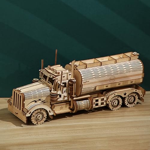 3D Holzpuzzle Modellbausätze für Erwachsene zum Bauen Selbstmontage Mechanischer Konstruktion-Bastelset (kleiner Tanker) von PDOOR