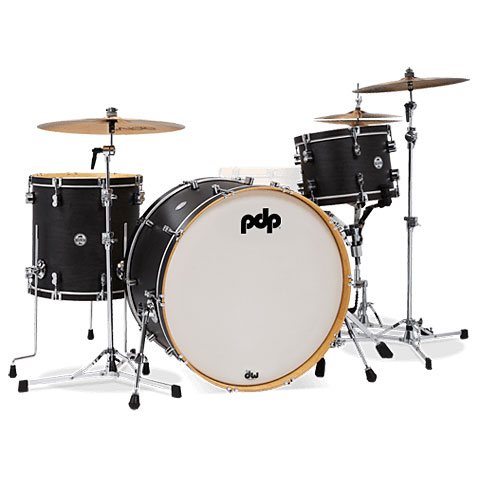 pdp Concept Classic 24" Ebony Drumset with Wood Hoops Schlagzeug von PDP