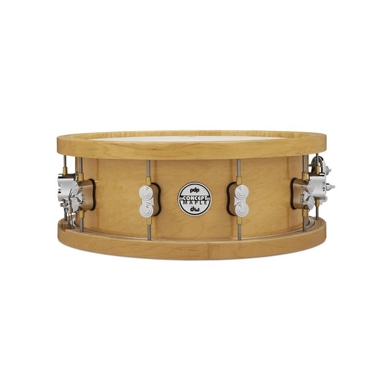 pdp Concept Maple 14" x 5,5" Natural Wood Hoop Snare Snare Drum von PDP