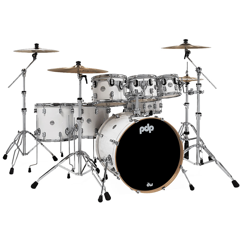 pdp Concept Maple CM7 Pearlescent White Shellset Schlagzeug pdp Concept Maple CM7 Pearlescent White Shellset Schlagzeug von PDP