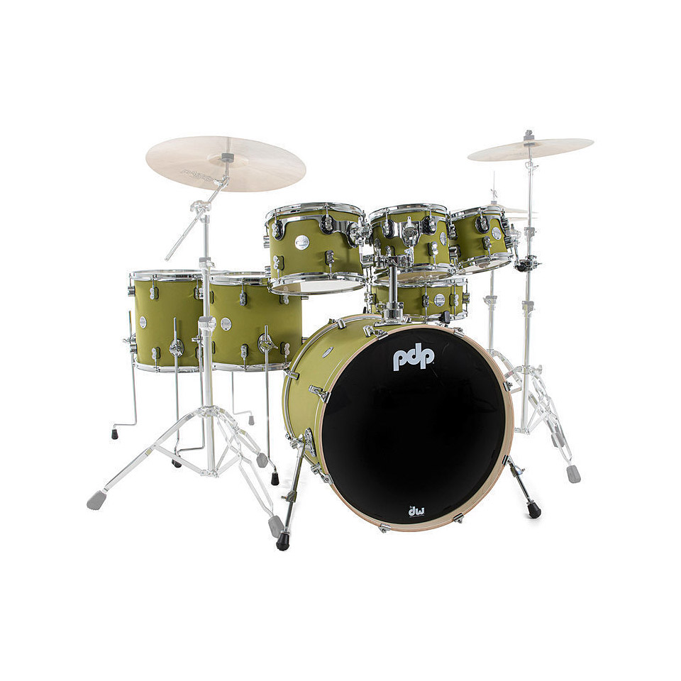 pdp Concept Maple CM7 Satin Olive Shellset Schlagzeug pdp Concept Maple CM7 Satin Olive Shellset Schlagzeug von PDP