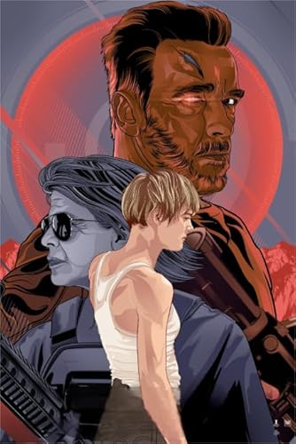 PDSYUCHEN 1000 Stück Puzzle ，Difficult Puzzle ，Classic Film Terminators Art Poster ，Heraus for Derungs Spiel Für Erwachsene ，Stressabbau-Spiel Für Erwachsene, Kunstbild - Jw120Th von PDSYUCHEN