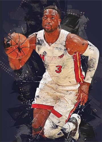 PDSYUCHEN 1000 Stück Puzzle - Difficult Puzzle - Basketball Player 3 Poster - Spiele Zur Stressreduzierung Für Die Ganze Familie - Personalisiertes Challenge-Spielzeug Für Erwachsene Gifts - Jw93Th von PDSYUCHEN