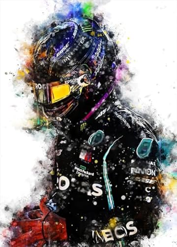 PDSYUCHEN 1000 Teile ，Bunt Puzzle ，Bilder ，Gifts ，F1 Racings Racer Art Poster ，Familienspaß Schwierige Herausforderung Spielzeug ，Gedächtnis- Und Kognitions Spiel - Tz289Kj von PDSYUCHEN