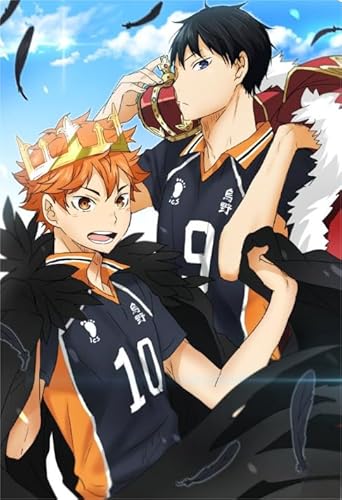 PDSYUCHEN 1000 Teile ，Bunt Puzzles ，Bilder ，Gifts ，Haikyuu!! Classic Japanese Animes Poster ，Personalisierte Heraus for Derungs -Spielzeuge Für Erwachsene - Tz509Kj von PDSYUCHEN