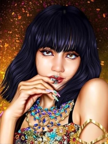 PDSYUCHEN 1000 Teile ，Bunt Puzzles ，Bilder ，Gifts ，Korea Group Band Blackpinks Lalisa Art Poster ，Personalisierte Heraus for Derungs -Spielzeuge Für Erwachsene - Tz241Kj von PDSYUCHEN