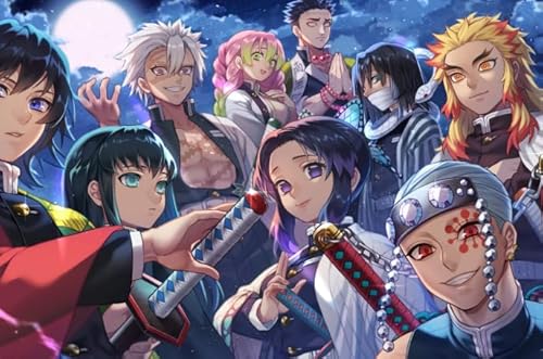 PDSYUCHEN 1000 Teile ，Difficult Puzzle ，Bunt ，Bilder ，Classic Japanese Animes Demons Poster Puzzle ，Personalisierte Heraus for Derungs -Spielzeuge Für Erwachsene - Tz525Kj von PDSYUCHEN