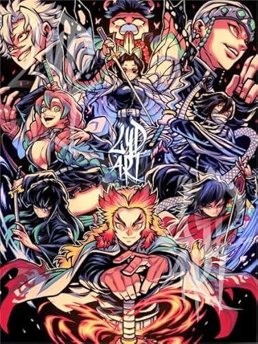 PDSYUCHEN 1000 Teile ，Difficult Puzzle ，Bunt ，Bilder ，Classic Japanese Animes Demons Poster Puzzle ，Personalisierte Heraus for Derungs -Spielzeuge Für Erwachsene - Tz527Kj von PDSYUCHEN
