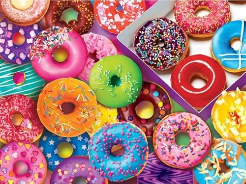 PDSYUCHEN 1000 Teile - Fun Puzzle - Bilder - Gifts - Donuts Bunt Poster - Personalisiertes Spielzeug Für Erwachsene Für Kinder - Tz155Kj von PDSYUCHEN