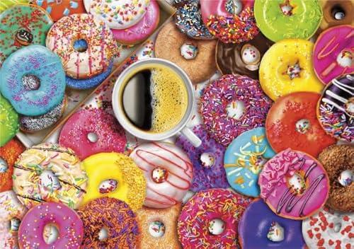 PDSYUCHEN 1000 Teile - Fun Puzzle - Bilder - Gifts - Donuts Bunt Poster - Personalisiertes Spielzeug Für Erwachsene Für Kinder - Tz156Kj von PDSYUCHEN