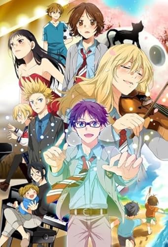 PDSYUCHEN 1000 Teile - Fun Puzzle - Poster - Gifts - Your Lie In Aprils Japanese Animes Bilder - Personalisierte Spielzeuge Für Kinder - Tz410Kj von PDSYUCHEN