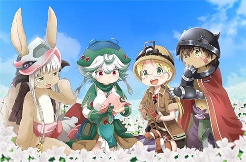 PDSYUCHEN 1000 Teile Puzzle ，Colour Fun Puzzle ，Poster ，Gifts ，Japanese Animes Made In Abysss Art Bilder ，Kinder-Heraus for Derungs Spiel - Tz131Kj von PDSYUCHEN