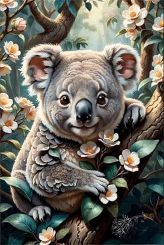 PDSYUCHEN Colour Fun Puzzle - 1000 Stück - Cute Koalass Art Picture - Spielzeug Für Erwachsene Lernspiele Poster - Familienspaß-Heraus for Derungs Spielzeug - Jw13Th von PDSYUCHEN