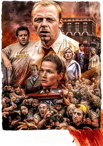 PDSYUCHEN Colourful Irregular Puzzle,1000 Stück ，Horror Movie Pictures Shauns Deads ，Spiele Zur Stressreduzierung Für Die Ganze Familie - Jw176Th von PDSYUCHEN