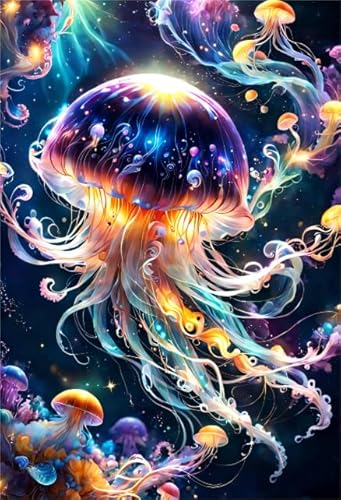 PDSYUCHEN Colourful - Irregular Puzzle 1000 Stück - Sea Animals Jellyfish Colour Poster - Personalisiertes Spielzeug Für Erwachsene Für Kinder - Familienspaß-Heraus for Derungs Spielzeug - Jw81Th von PDSYUCHEN