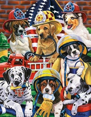 PDSYUCHEN Difficult Puzzle - 1000 Stück - Colorful - Dogs Playing In The Garden Oil Painting - Personalisiertes Spielzeug Für Erwachsene Für Kinder Gifts - Jw29Th von PDSYUCHEN