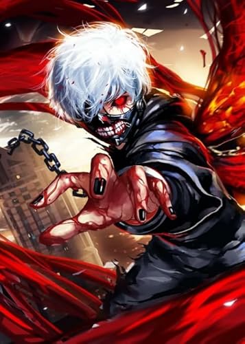 PDSYUCHEN Irregular Puzzle,Difficult Puzzle,1000 Stück - Tokyos Ghouls Japanese Animes Poster - Lernspielzeug Für Familien Kinder Gfits - Jw210Th von PDSYUCHEN