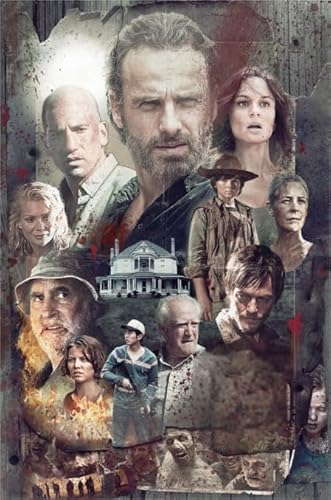 PDSYUCHEN Puzzle 1000 Stück - Difficult Puzzle - Horror Film Walkings Deads Poster Art Pictures - for Personalisiertes Challenge-Spielzeug Für Erwachsene - Jw125Th von PDSYUCHEN