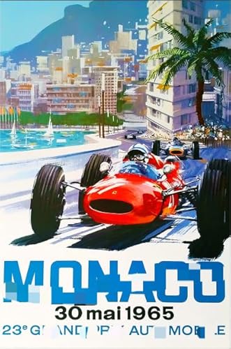 PDSYUCHEN Puzzle 1000 Teile ，Bunt Puzzle ，Bilder ，Gifts ，Retro F1 Racings Poster ，Lernspielzeug Für Kinder - Tz360Kj von PDSYUCHEN