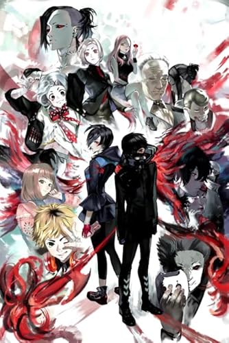 PDSYUCHEN Puzzle 1000 Teile ，Bunt Puzzle ，Bilder ，Japanese Animes Tokyos Ghouls Art Poster ，Familienspaß Schwierige Herausforderung Spielzeug - Tz544Kj von PDSYUCHEN