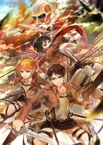 PDSYUCHEN Puzzle 1000 Teile ，Bunt Puzzle ，Poster ，Japanese Animes Attacks On Titanss Bilder ，Personalisierte Spielzeuge Für Kinder - Tz515Kj von PDSYUCHEN