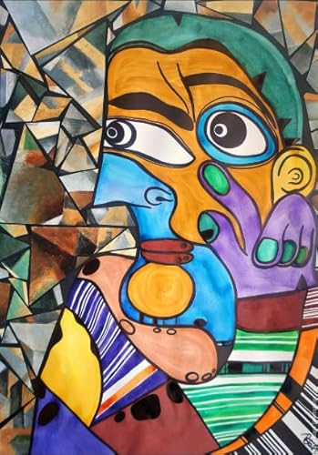 PDSYUCHEN Puzzle 1000 Teile - Bilder - Gifts - Irregular Puzzle - Picassos Art Oil Painting - Elderly Gedächtnis- Und Kognitions Spiels - Familienspaß-Heraus for Derungs Spielzeug - Tz73Kj von PDSYUCHEN