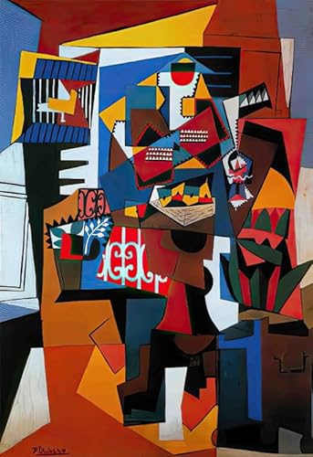 PDSYUCHEN Puzzle 1000 Teile - Bilder - Gifts - Irregular Puzzle - Picassos Art Oil Painting - Elderly Gedächtnis- Und Kognitions Spiels - Familienspaß-Heraus for Derungs Spielzeug - Tz74Kj von PDSYUCHEN