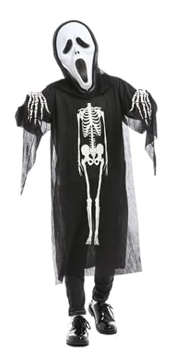 PDXVDP Halloween Skelett Kostüm Set, Halloween Scream Kinderkostüm, Bestehend aus Einem Gruseligen Skelettkostüm, Schrei-Maske und Skelett-Handschuhe, Geeignet als Kostüm für Karnevalspartys. PDXVDP Halloween Skelett Kostüm Set, Halloween Scream Kinderkostüm, Bestehend aus Einem Gruseligen Skelettkostüm, Schrei-Maske und Skelett-Handschuhe, Geeignet als Kostüm für Karnevalspartys. von PDXVDP