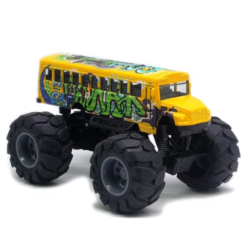 PDXVDP Schulbus Spielzeug Modell School Bus Spielzeug Gelb Bus Spielfahrzeuge Alloy Bigfoot Car Schulbus Modell Auto Für Kinder Kinder, Suitable as a Birthday Gift for Children von PDXVDP
