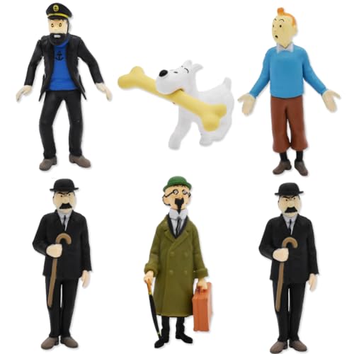 Tintin Mini Figuren Tortendeko, 6pcs Tintin Cake Topper, Collectible set of mini Tintin Mini Figures, Cake Toppers Geburtstags Party Liefert Cupcake Figuren Cartoon Figuren Cake Decoration Tintin Mini Figuren Tortendeko, 6pcs Tintin Cake Topper, Collectible set of mini Tintin Mini Figures, Cake Toppers Geburtstags Party Liefert Cupcake Figuren Cartoon Figuren Cake Decoration von PEAJPBS