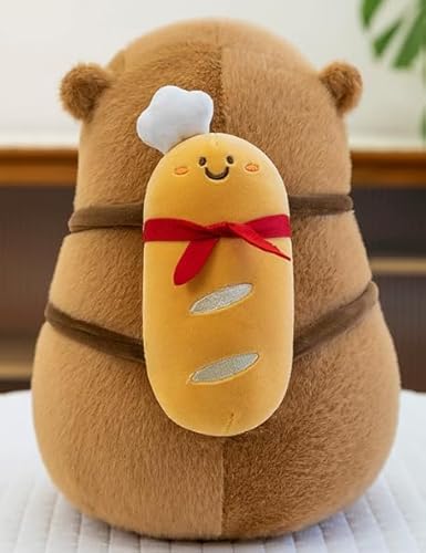 PEAJPBS Capybara Plüschtier Kapi Pula Delphin Stoffpuppe Weiches Capybara Kissen, Lustiges Kawaii Stofftier mit PP-Baumwollfüllung, Ultraweicher Kurzplüsch, Dekoration30 cm von PEAJPBS