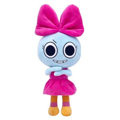PEAJPBS Dandy Plüschtier, Dandy Horror World Games Plush, Dandy Plüschspielzeug, Horror Puppe Spielzubehör Cartoon-Puppe Schleifenmädchen Ente Design – Kuscheltier für Kinder 25cm von PEAJPBS