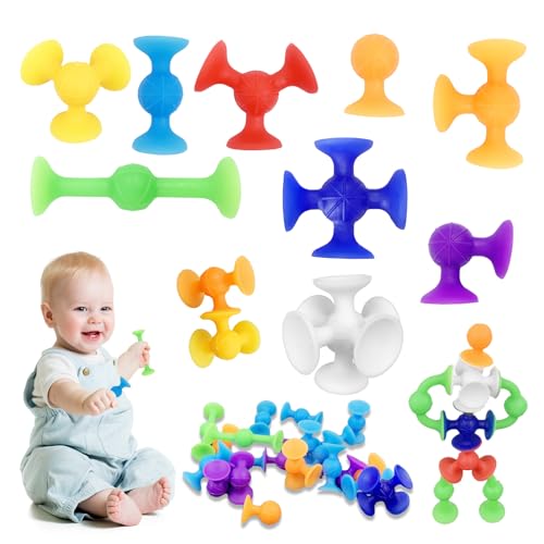 33 Stück Saugnapf Spielzeug Kinder, Silikon Sauger Spielzeug, Silikon Bausteine Spielzeug Jungen Und Mädchen, Tragbare Lustig Saugspielzeug Badewannenspielzeug 3 4 5 6 7 8 Jahre 33 Stück Saugnapf Spielzeug Kinder, Silikon Sauger Spielzeug, Silikon Bausteine Spielzeug Jungen Und Mädchen, Tragbare Lustig Saugspielzeug Badewannenspielzeug 3 4 5 6 7 8 Jahre von PEAKTOP