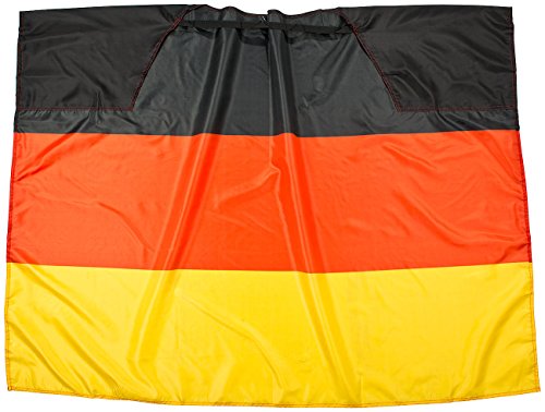 PEARL Deutschland Fahne: Deutschland-Cape 150 x 110 cm mit Ärmeln - Bodyflag (Länderflagge, Flaggen, Volleyball) von PEARL